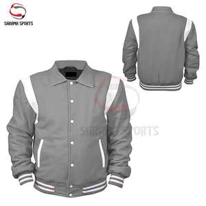 Blouson universitaire personnalisable pour hommes, femmes et jeunes – Bomber décontracté style Letterman avec logo et texte personnalisables - Product Image 2