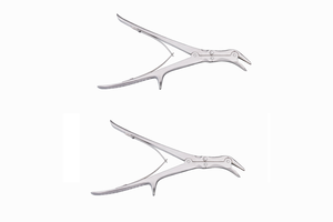 Rongeur à double action en acier de 22,9 cm (9 pouces) à mâchoires angulaires latérales, 3 mm 6 mm, ensemble d'instruments chirurgicaux - Product Image 2