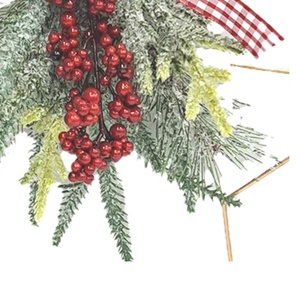 Top Vente Personnalisable Couleur Fil De Fer Étoile Suspendue Décoration Murale De Haute Qualité Fournitures De Vacances De Noël 30cm Décoration De Porte - Product Image 2