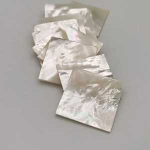 Hoja acrílica de nácar blanca, diseño cruzado, Material de decoración de guitarra pulida, incrustaciones para instrumentos musicales, fácil de cortar - Product Image 6