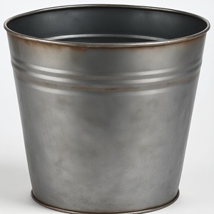 Luxury Galvanised <b>Planter</b> Featuring Rustic Design Perfect For Festive Holiday Decoration And Indoor Seasonal <b>Garden</b> Styling - Product Image 2