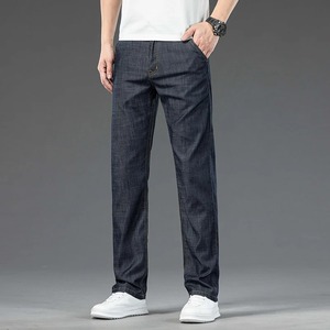 Pantalon en jean stretch personnalisé pour hommes High Street Hip Hop Style vintage Zipper Fly Dark Fournisseur direct de vêtements de rue en 3D - Product Image 3