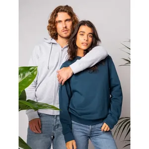 Sweat-shirt en coton bio durable, sweats à capuche promotionnels verts et articles promotionnels - Product Image 3