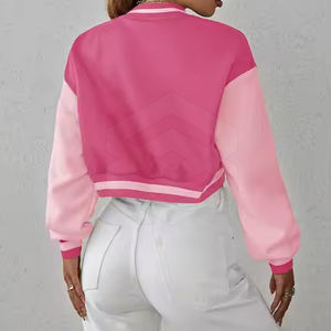 Veste d'hiver confortable pour femmes coupe-vent Letterman Design vêtements courts à prix raisonnable - Product Image 6