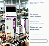 Impresora de Inyección de Tinta UV de Alta Resolución ANTIAN EMATE601, Altura de Impresión de 54 mm, Precio de Fábrica, Codificación para Fechas de Caducidad y Códigos de Barras
