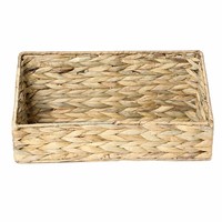 Panier de rangement en rotin tressé fait main - Petit panier à linge pliable et organisateur de jouets de cuisine pour réservoir de toilettes