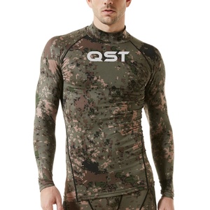 Camisas BJJ de manga larga de compresión Jiu Jitsu Kimono personalizado Muay Thai y entrenamiento de gimnasia MMA Rash Guards proveedor OEM al por mayor - Product Image 1