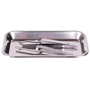 Bandeja Quirúrgica Dental Manual de Acero Inoxidable, Placa Rectangular de Desinfección, Grado Hospitalario, Instrumento de Laboratorio Dental - Product Image 5