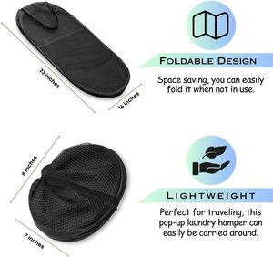 Mới Xách Tay Có Thể Gập Lại Quần Áo <span class=keywords><strong>Carrier</strong></span> Giặt Giỏ <span class=keywords><strong>Hamper</strong></span> Đóng Mở Giặt Lưu Trữ Túi Cho Nhà Máy Sấy Helper - Product Image 3