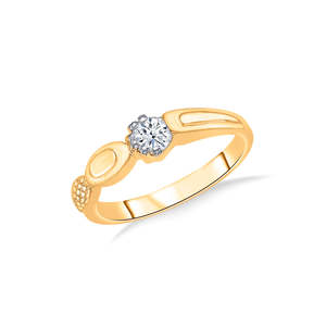 Anillo de Compromiso de Oro Rosa de 18K con Corte Cojín para Mujer - Product Image 2