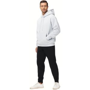 Logo de marque personnalisé hommes pull-over polaire vierge uni coton épais surdimensionné poids lourd Designer Hoodies & Sweatshirts Fabricant - Product Image 2