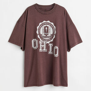 Nuevas camisetas y tops informales para mujer 100% algodón orgánico liso colorido diseño personalizado logotipo impreso marca - Product Image 6