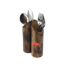 New Double Faucet Three-Layer Wood Standing <b>Kitchen</b> <b>Storage</b> Rack Cutlery Holder Organizer Dispenser <b>Storage</b> Caddy Modern Best - Product Image 6