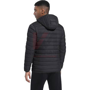 Chaqueta acolchada ligera para hombre con capucha, resistente al agua, a prueba de viento, acolchada, aislada, OEM, color personalizado y diseño para exteriores - Product Image 2