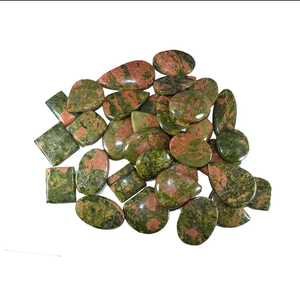 Pierre naturelle de haute qualité Unakite cristal mélange forme lâche pierres précieuses Cabochon guérison cristal pierres précieuses toutes les formes Cabochon - Product Image 3