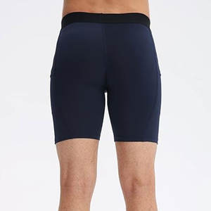 Pantalones cortos de nailon de cintura alta personalizados al por mayor para hombre verano gimnasio entrenamiento deportes cargo pantalones cortos para correr compresión FRONTAL 2 1 - Product Image 2