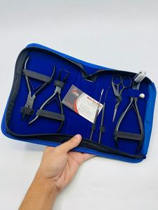 Kit de herramientas de alicates de extensión de pelo multifuncional profesional al por mayor alicates de prensa de cinta de acero inoxidable mate negro - Product Image 3