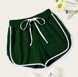 <b>Women's</b> Summer New Elastic Drawstring Patterned Patchwork <b>Shorts</b> High Waist Casual Slim Sporty <b>Short</b> for <b>women</b> - Product Image 4