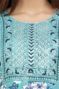 Vestido largo de calidad superior, bordado de secuencia, trabajo lateral, telar manual Dori, fabricante indio - Product Image 6