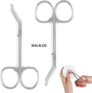 Tijeras de Ostomía de Acero Inoxidable de Primera Calidad, Curvas, para Colostomía e Ileostomía, Herramienta Médica Quirúrgica Ergonómica, Fabricadas por OEM por Shu & Co - Product Image 4