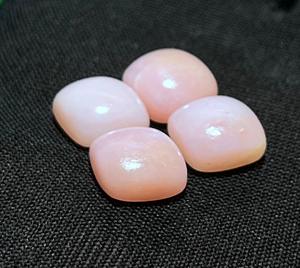 ธรรมชาติสีชมพูโอปอล Cabochon Lot เบาะแบนกลับหลวมอัญมณีน้ําหนัก 15.25Ct ขนาด 10 มม.สีชมพูโอปอลสําหรับเครื่องประดับทํา - Product Image 4