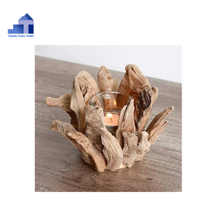 เชิงเทียนไม้สไตล์เรียบง่ายสุดหรูสำหรับตกแต่งงานแต่งงานจากโรงงานเวียดนามขายส่ง - Product Image 5