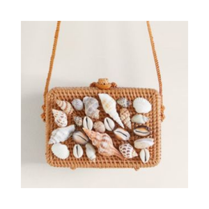 กระเป๋าถือลายหอยทากสำหรับผู้หญิงกระเป๋าสะพายข้างทรงสี่เหลี่ยมออกแบบได้เองสีสันสดใส - Product Image 1