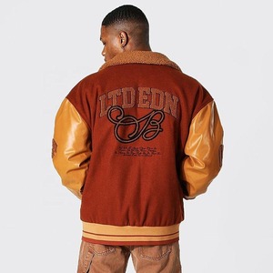 2025 haute qualité nouveaux hommes veste universitaire haute qualité Logo personnalisé grande taille différente et couleur blouson aviateur - Product Image 2