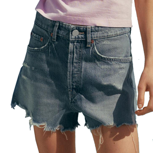 กางเกงขาสั้นเอวสูงของผู้หญิงแบบลำลองสำหรับฤดูร้อนและฤดูใบไม้ผลิวัสดุเนื้อนุ่มระบายอากาศได้ดี - Product Image 3