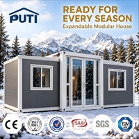 Maison conteneur extensible de luxe, neuve, en kit, étanche, de 10, 20, 30 ou 40 pieds, pour hôtels et villas, fabriquée en panneaux sandwich
