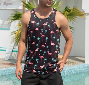 OEM precio barato hombres sublimación camiseta sin mangas Super calidad hecho a medida transpirable hombre sublimación camiseta sin mangas con peso ligero - Product Image 6