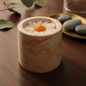 Nouvelle conception de bougie en pot en béton, bougie parfumée de luxe, combustion propre, idéale pour la décoration intérieure, ambiance cosy et cadeaux, vente en gros - Product Image 1