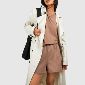 <b>Women's</b> 100% Cotton Neck Oversize Crop T-<b>Shirt</b> <b>Shorts</b> Regular Fit Drop Shoulder <b>Short</b> Sleeves Streetwear Summer Two Piece <b>Sets</b> - Product Image 3