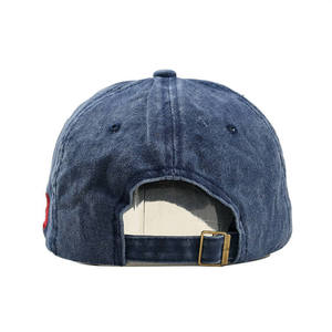 Casquette de baseball vintage rétro avec logo en métal lavé, design personnalisé - Product Image 5