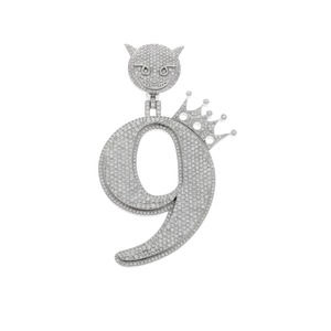 จี้ทองสีเหลือง10K แบบพรีเมียมพร้อมแผ่นชื่อเพชรธรรมชาติจี้เพชรคุณภาพสูงและเสน่ห์ - Product Image 1