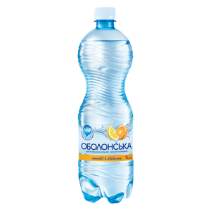 Agua Obolonska con Sabor a Limón y Naranja, Carbonatada, Fría, en Botella de 0.5L - Product Image 1