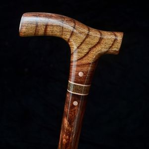 STYLISH Price Canne en bois réglable avec nœuds multiples Bâton de marche en bois solide pour les aînés par Standard International - Product Image 5