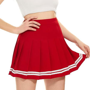 Jupe de tennis hip-hop pour femmes de haute qualité, taille haute, respirante, 100% polyester, vêtements de sport, poches, personnalisable, nom de l'équipe OEM - Product Image 3