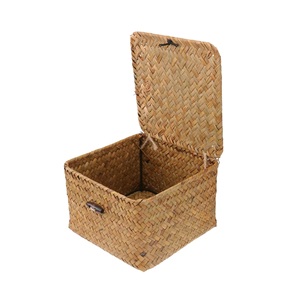 Conjunto de cesta de ratán de tres cuadrados, cesta hecha a mano de calidad superior, cesta de ratán de nueva llegada al por mayor con estilo clásico - Product Image 2