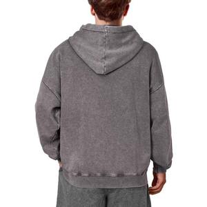 Sudaderas con capucha de algodón 100% de alta calidad para hombres, prendas de vestir exteriores básicas bordadas, amigables con el invierno a la venta - Product Image 2