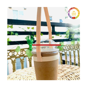 Porte-gobelet en bambou fait main vietnamien de qualité supérieure pour les magasins de smoothies à emporter café thé artisanat de qualité à l'exportation écologique - Product Image 6