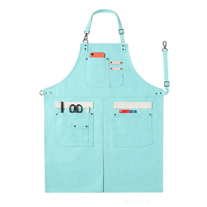 Tablier de chef avec poches imperméable à l'eau Tablier de cuisine pour l'école Peinture de pâtisserie Logo personnalisé de haute qualité - Product Image 6