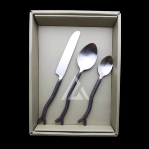 Ensemble de couverts en métal de qualité supérieure Resorts Hotel Ware and Restaurant Vaisselle Couverts Ensemble de couverts 3 pièces à bas prix - Product Image 5