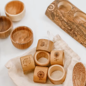 Ronds de serviette en bambou fabriqués au Vietnam Matériau écologique pour la décoration de la maison et de la vaisselle Vente en gros - Product Image 4