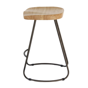 Tabouret de bar de style vintage pour la maison, tabouret de bar rétro, chaise de salle à manger industrielle avec pieds en métal pour bar à domicile, restaurant et mobilier de salle à manger - Product Image 3