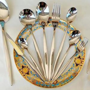 Juego de Cubiertos de Acero Inoxidable Hermoso y Llamativo para Regalos de Boda, Inauguración de Casa, Aniversario, Fiesta - Calidad Premium - Product Image 1