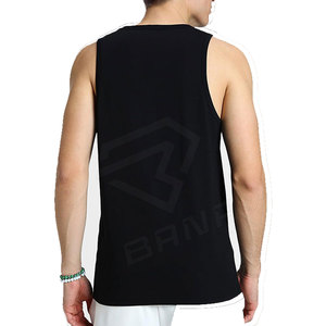 Débardeur de sport pour homme, design personnalisé, dernier cri, en polyester/coton non tissé, style hip-hop, décontracté, grande taille, respirant, séchage rapide, écologique - Product Image 4
