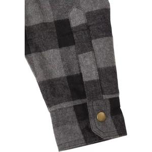 Camisa de franela a medida para motocicleta, paneles reforzados, tacto suave, 100% de algodón, colección de primavera, fabricante transpirable personalizable - Product Image 5