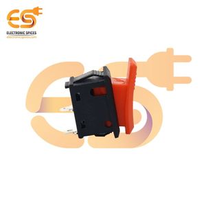 สวิตช์โยกแตรพลาสติกขนาดเล็ก125V AC KCD1 10A LY601 2ขา SPST สีแดงชั่วขณะ - Product Image 3