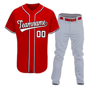 Uniforme de béisbol hecho en Pakistán de último diseño para hombre, nuevo diseño, transpirable, sencillo, liso, de color sólido - Product Image 1